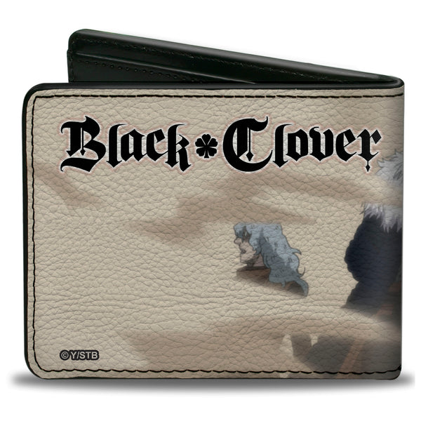 Buckle-Down Bi-Fold Wallet - BLACK CLOVER Zenon And Dark Disciples Base Scene And Title Logo