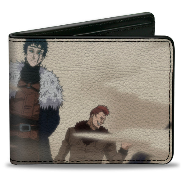 Buckle-Down Bi-Fold Wallet - BLACK CLOVER Zenon and Dark Disciples Base Scene and Title Logo
