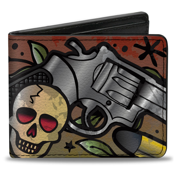 Buckle-Down Bi-Fold Wallet - Born to Raise Hell CLOSE-UP Red