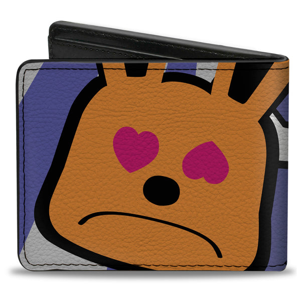 Buckle-Down Bi-Fold Wallet - Buckle-Down Cartoon CLOSE-UP