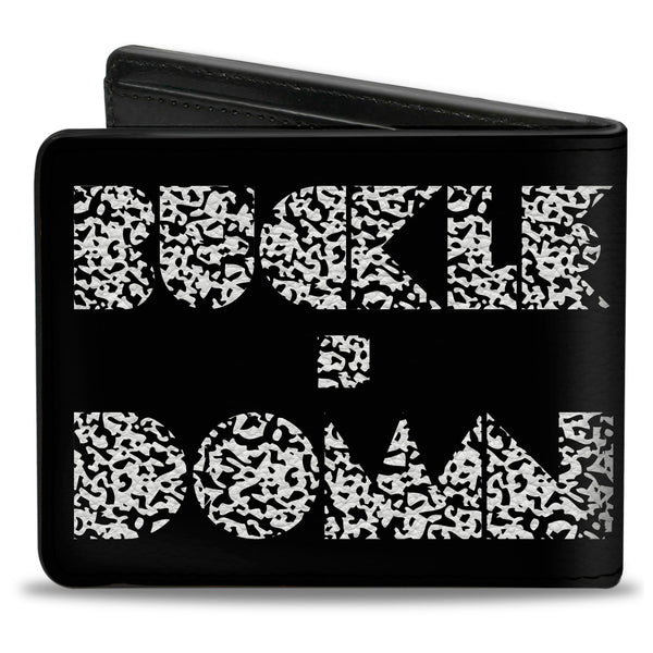 Buckle-Down Bi-Fold Wallet - BUCKLE-DOWN Shapes Black Camo White Black