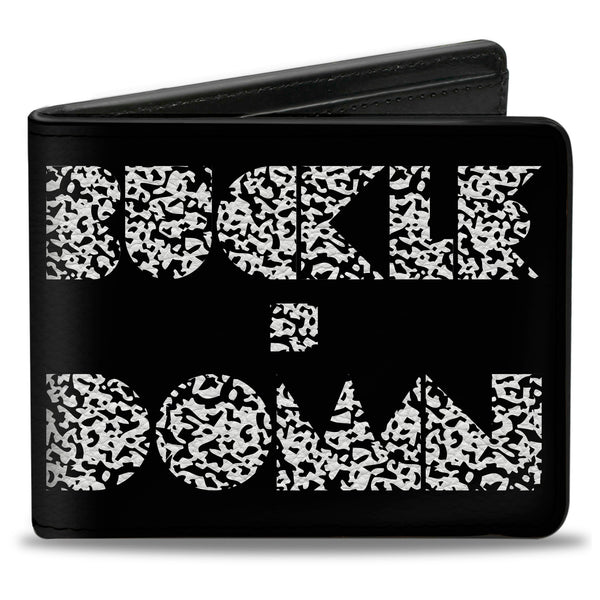 Buckle-Down Bi-Fold Wallet - BUCKLE-DOWN Shapes Black Camo White Black