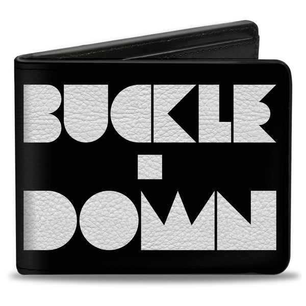 Buckle-Down Bi-Fold Wallet - BUCKLE-DOWN Shapes Black White