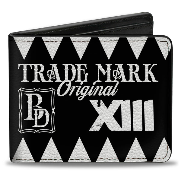 Buckle-Down Bi-Fold Wallet - Buckle-Down Skull MAKE YOUR FATE Black White