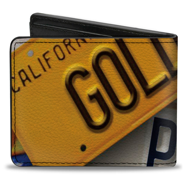 Buckle-Down Bi-Fold Wallet - Cali License Plates Stacked