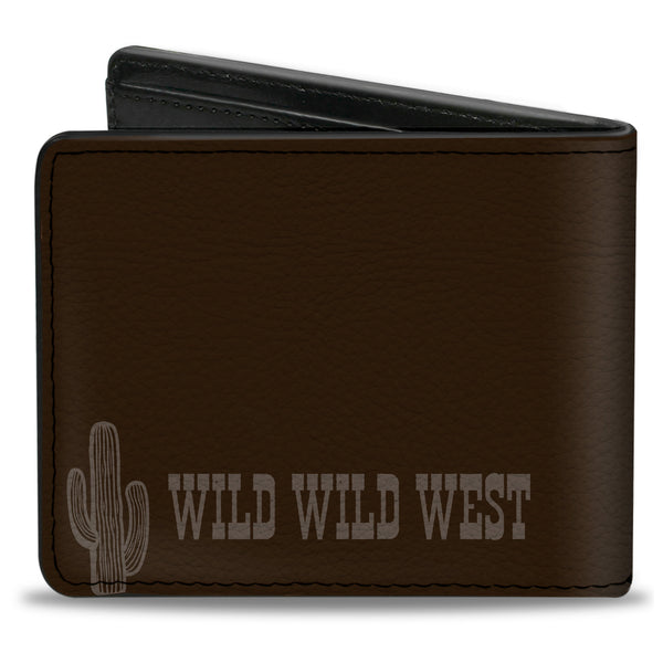 Buckle-Down Bi-Fold Wallet - CALIFORNIA WILD WILD WEST Rodeo Browns