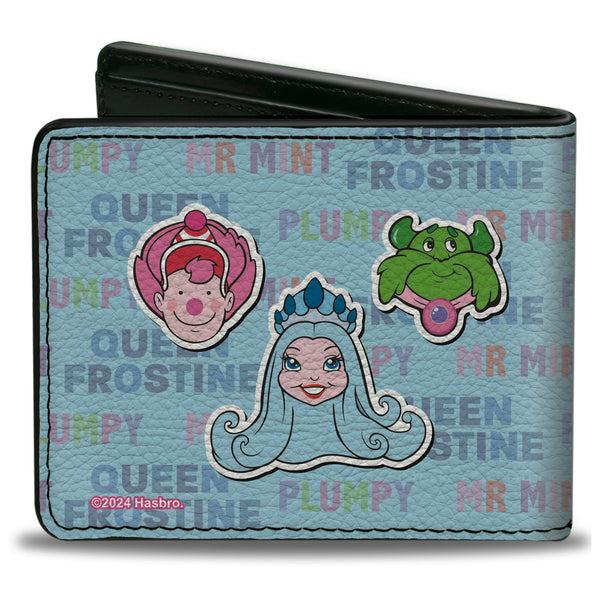 Buckle-Down Bi-Fold Wallet - CANDY LAND Character Trio And Text Blue/Multi Color