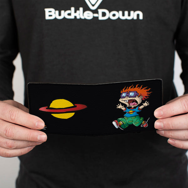Buckle-Down Bi-Fold Wallet - Chuckie Running Pose + Saturn Black