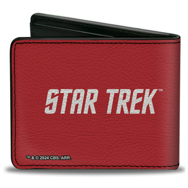 Buckle-Down Bi-Fold Wallet - Classic STAR TREK Starfleet Operations Insignia Logo Red/Yellow