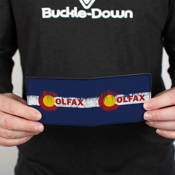Buckle-Down Bi-Fold Wallet - COLFAX Colorado Flag Weathered