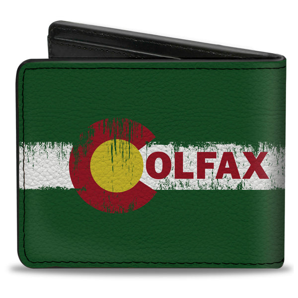 Buckle-Down Bi-Fold Wallet - COLFAX Green Stripe Weathered