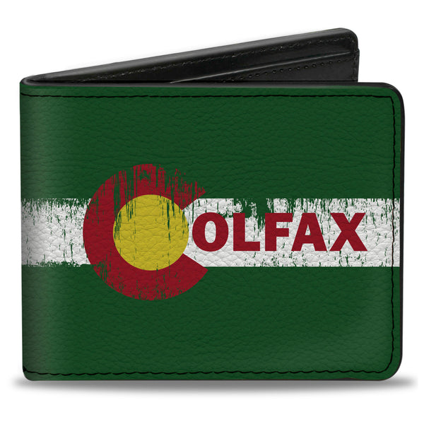 Buckle-Down Bi-Fold Wallet - COLFAX Green Stripe Weathered