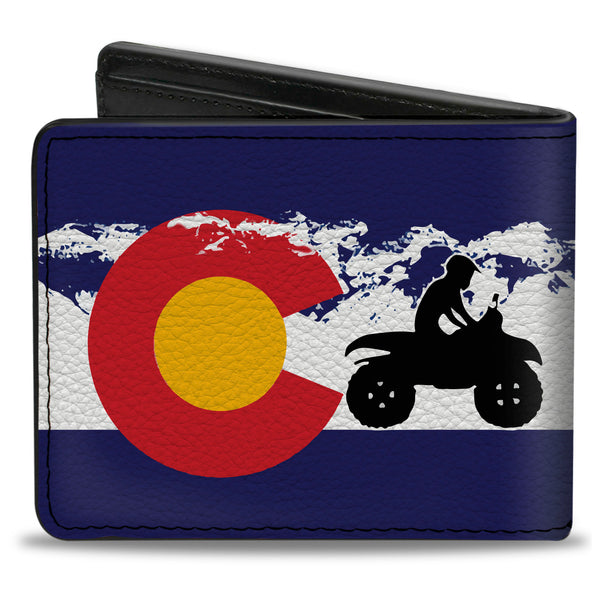 Buckle-Down Bi-Fold Wallet - Colorado ATV Rider Mountains