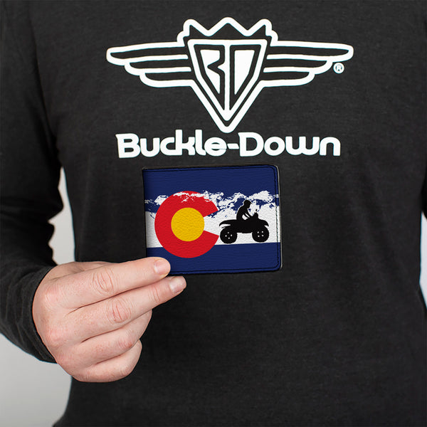 Buckle-Down Bi-Fold Wallet - Colorado ATV Rider Mountains