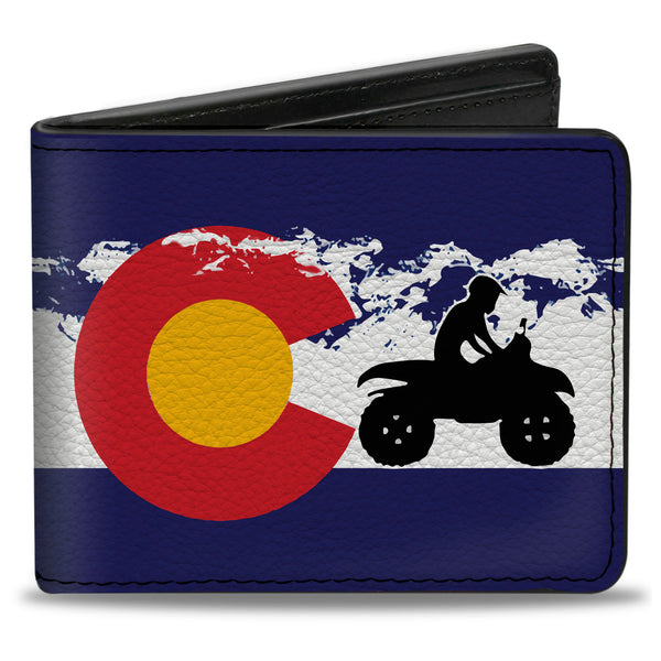Buckle-Down Bi-Fold Wallet - Colorado ATV Rider Mountains