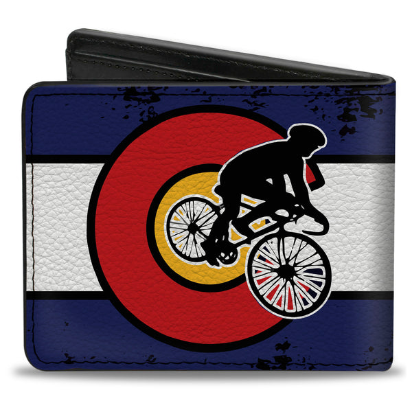 Buckle-Down Bi-Fold Wallet - Colorado Biker Distressed