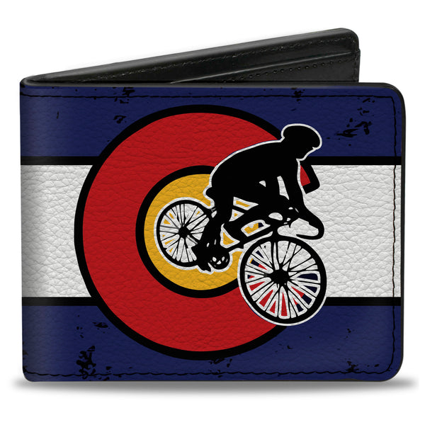 Buckle-Down Bi-Fold Wallet - Colorado Biker Distressed