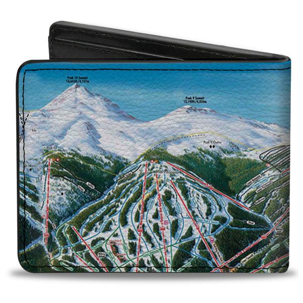 Buckle-Down Bi-Fold Wallet - Colorado Breckenridge Ski Maps