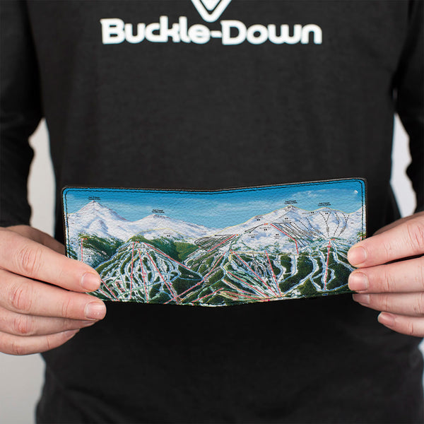 Buckle-Down Bi-Fold Wallet - Colorado Breckenridge Ski Maps