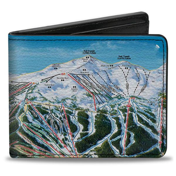 Buckle-Down Bi-Fold Wallet - Colorado Breckenridge Ski Maps