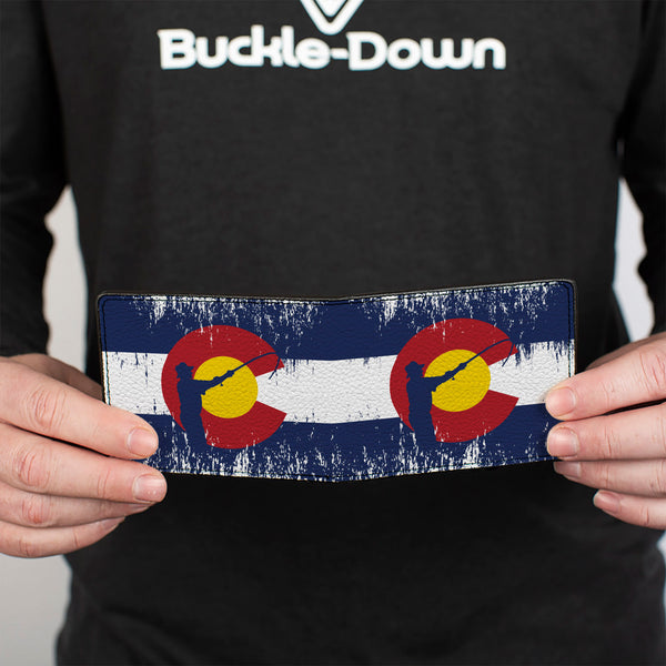 Buckle-Down Bi-Fold Wallet - Colorado Flag Fisher Weathered