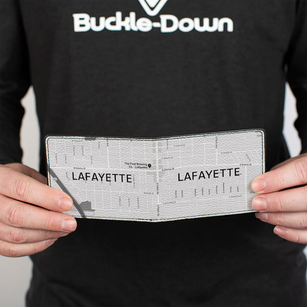 Buckle-Down Bi-Fold Wallet - Colorado Lafayette Street Map