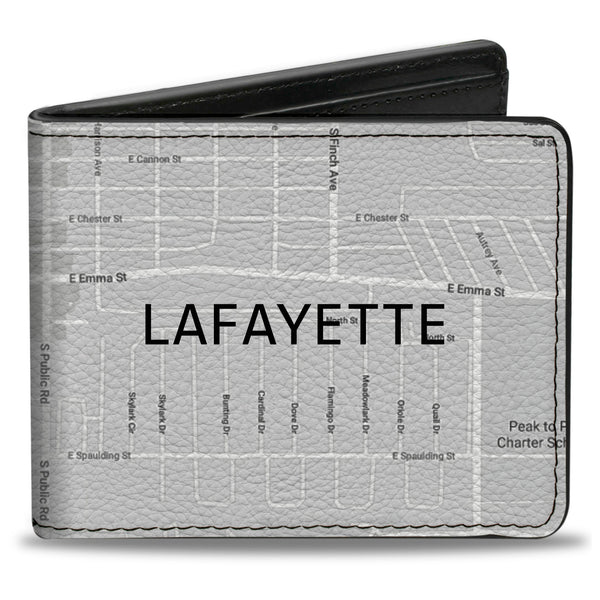 Buckle-Down Bi-Fold Wallet - Colorado Lafayette Street Map