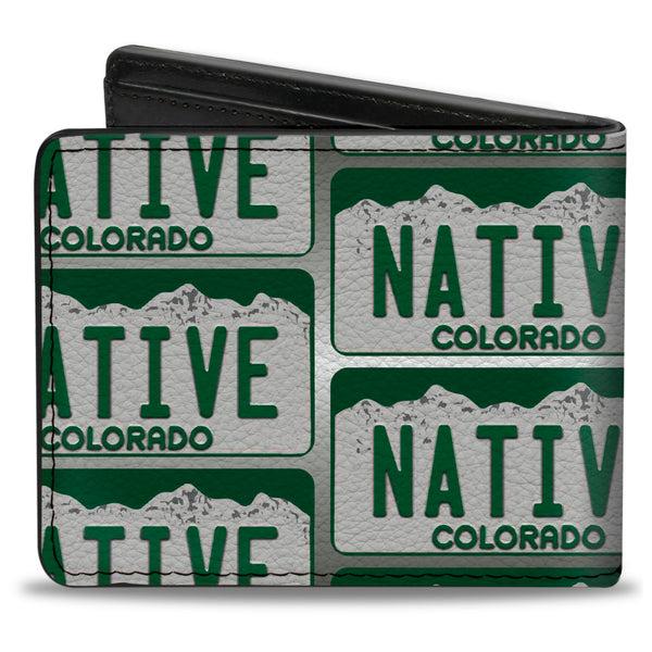 Buckle-Down Bi-Fold Wallet - Colorado License Plate NATIVE