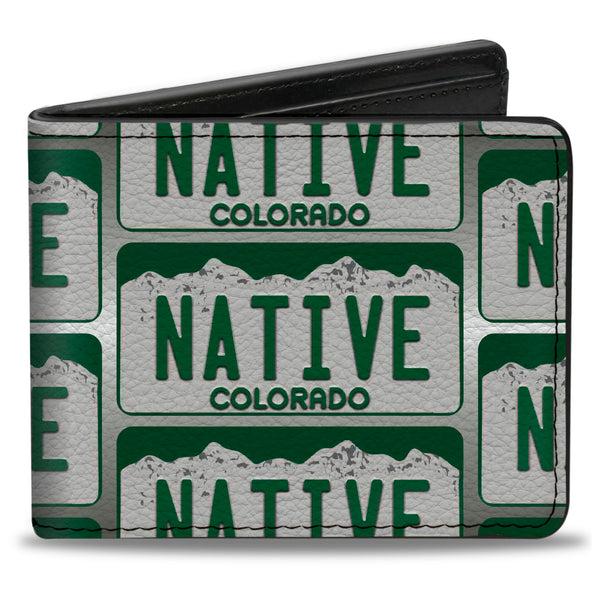 Buckle-Down Bi-Fold Wallet - Colorado License Plate NATIVE