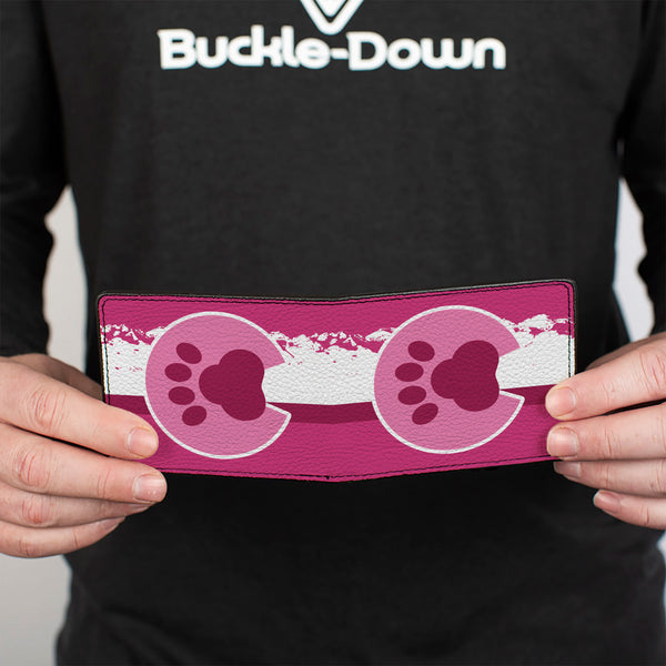 Buckle-Down Bi-Fold Wallet - Colorado Paw Mountains Pinks
