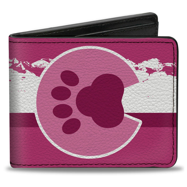 Buckle-Down Bi-Fold Wallet - Colorado Paw Mountains Pinks