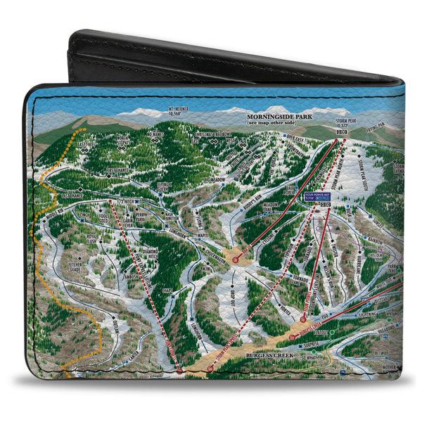 Buckle-Down Bi-Fold Wallet - Colorado Steamboat Ski Trail Map