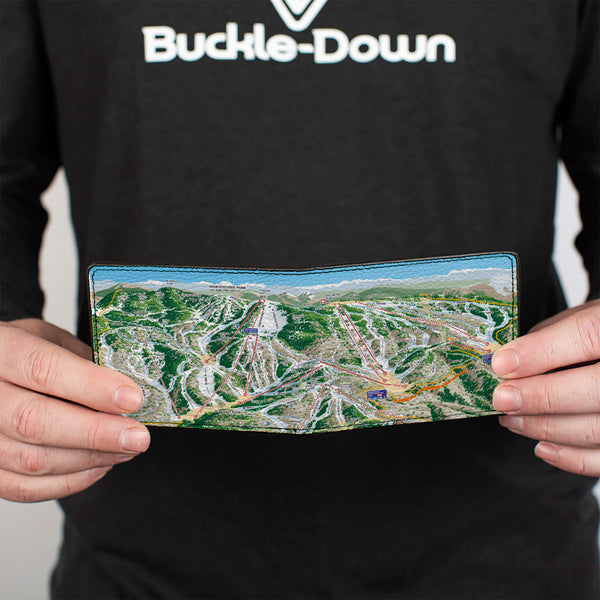 Buckle-Down Bi-Fold Wallet - Colorado Steamboat Ski Trail Map