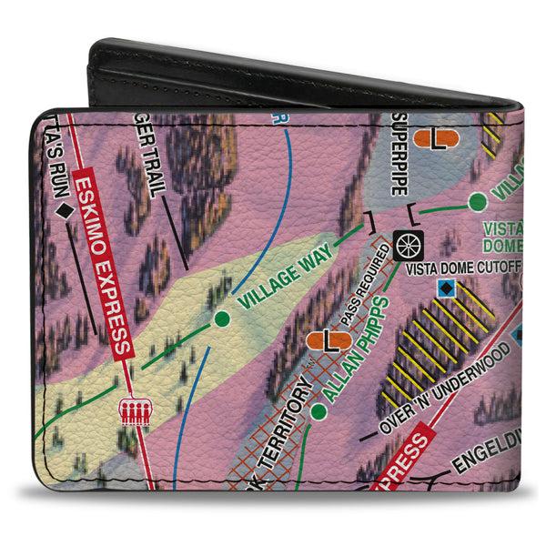 Buckle-Down Bi-Fold Wallet - Colorado Winter Park Run5 Looking Glass