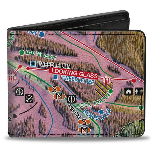 Buckle-Down Bi-Fold Wallet - Colorado Winter Park Run5 Looking Glass