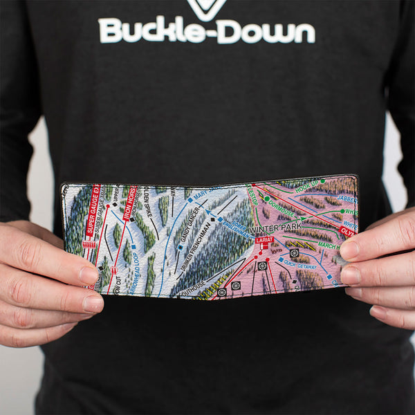 Buckle-Down Bi-Fold Wallet - Colorado Winter Park Runs