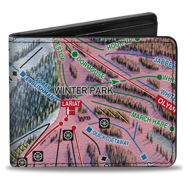 Buckle-Down Bi-Fold Wallet - Colorado Winter Park Runs