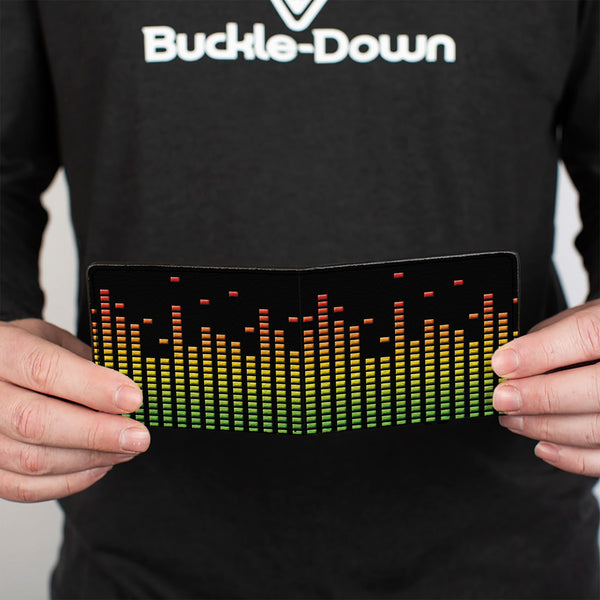 Buckle-Down Bi-Fold Wallet - DC Equalizer Black Multi Color