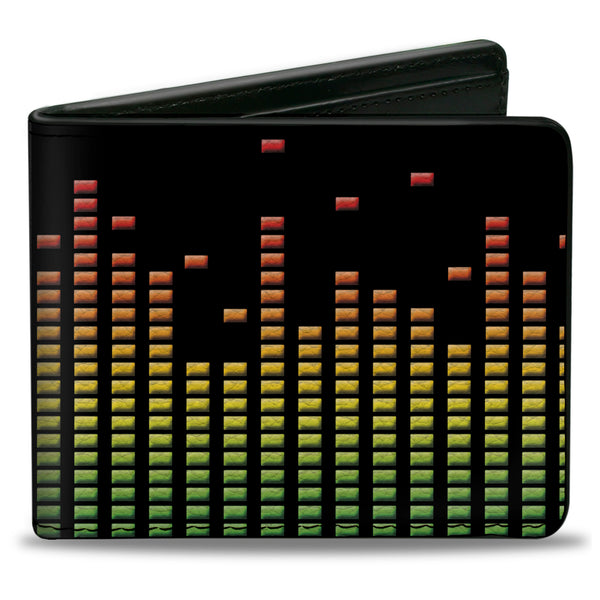 Buckle-Down Bi-Fold Wallet - DC Equalizer Black Multi Color