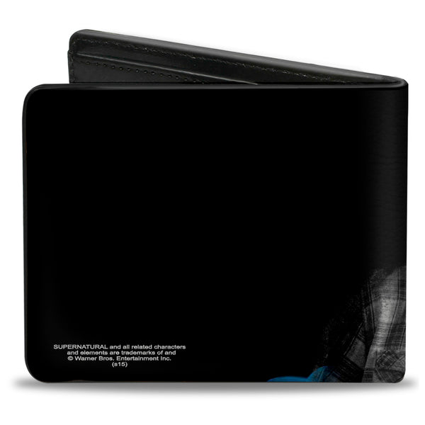 Buckle-Down Bi-Fold Wallet - Dean Pose3 YOU WANT TO PINATA THIS ASSHAT? Black Blues Grays White