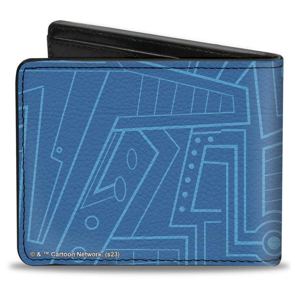 Buckle-Down Bi-Fold Wallet - DEXTER'S LABORATORY Icon Blues