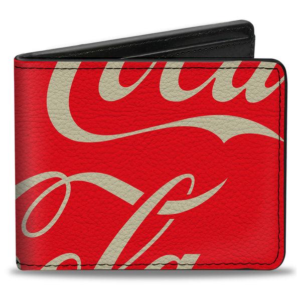 Buckle-Down Bi-Fold Wallet - DRINK COCA-COLA Close-Up Red/White