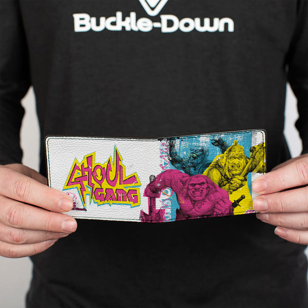Buckle-Down Bi-Fold Wallet - Dungeons & Dragons GHOUL GANG Group Pose White/Multi Color