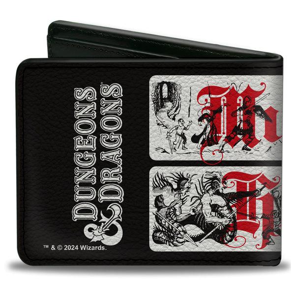 Buckle-Down Bi-Fold Wallet - DUNGEONS & DRAGONS MURDER HOBOS Characters Black/White/Red