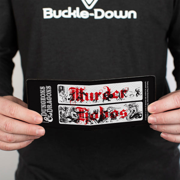 Buckle-Down Bi-Fold Wallet - DUNGEONS & DRAGONS MURDER HOBOS Characters Black/White/Red