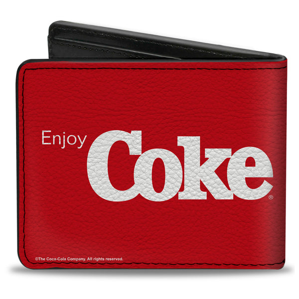 Buckle-Down Bi-Fold Wallet - ENJOY COKE Logo Red/White