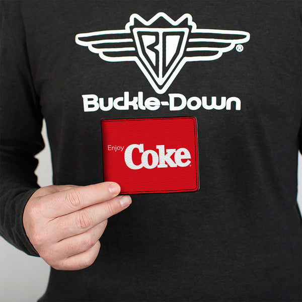 Buckle-Down Bi-Fold Wallet - ENJOY COKE Logo Red/White