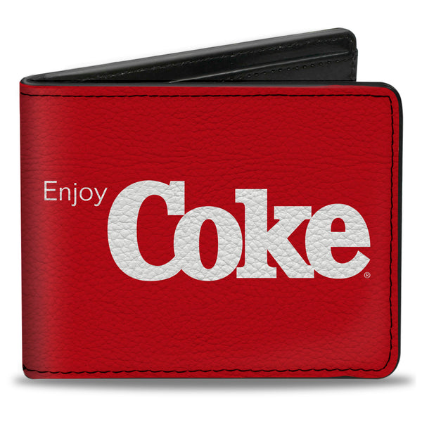 Buckle-Down Bi-Fold Wallet - ENJOY COKE Logo Red/White