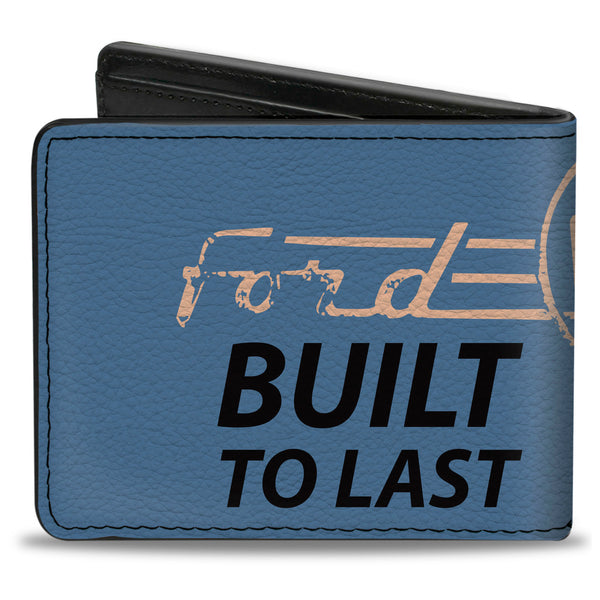 Buckle-Down Bi-Fold Wallet - Ford F-100 Truck BUILT TO LAST Blues/White