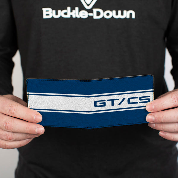 Buckle-Down Bi-Fold Wallet - Ford Mustang GT CS Stripe Blue White